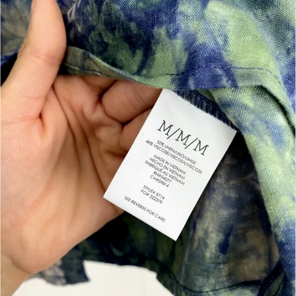 CAbi Woodstock Tie Dye Top Size M #5714 Blue Green‎ Unique NWOT $109 - Picture 11 of 11